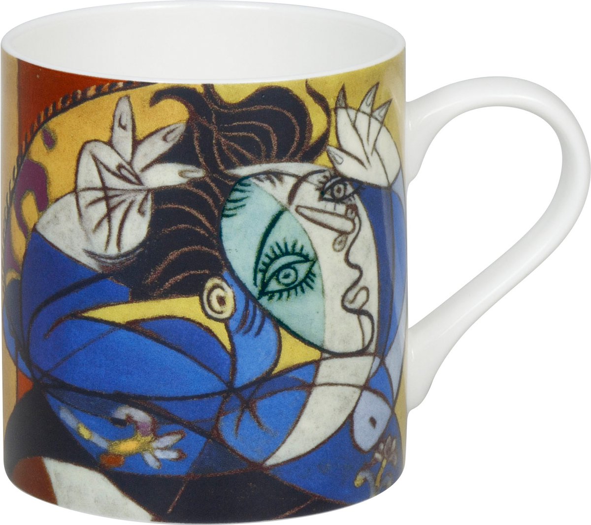 Könitz mok Mujer con los brazos, beker, koffiemok, bone china, kleurrijk, 400 ml, 1120042839