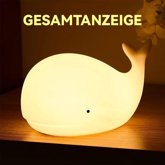 Kindernachtlampje, 7-kleuren babynachtlampje, schattig nachtlampje, decoratief nachtlampje voor de babykamer, voedingslampje, USB-nachtlampje, decoratief cadeau van Ulinek — afbeelding 2