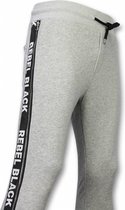 Casual Joggingbroek - Rebel Black - Grijs