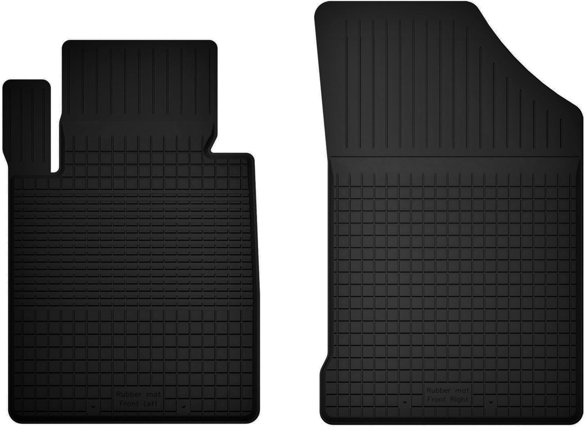 Wielganizator BasicProtect - Rubber Auto Vloermatten - 2 Stuks - Voorzijde - Geschikt voor Honda Accord 2011-2015
