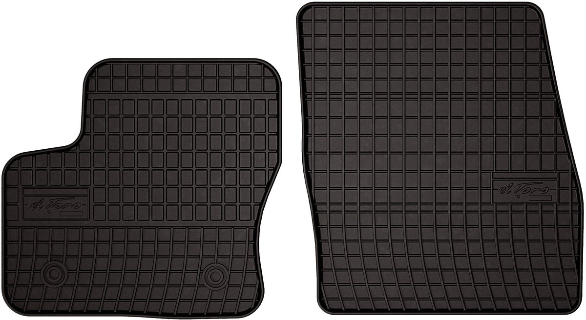 Wielganizator SolidPRO - Rubber Auto Vloermatten - Zwarte Beschermer - Ford Tourneo Courier