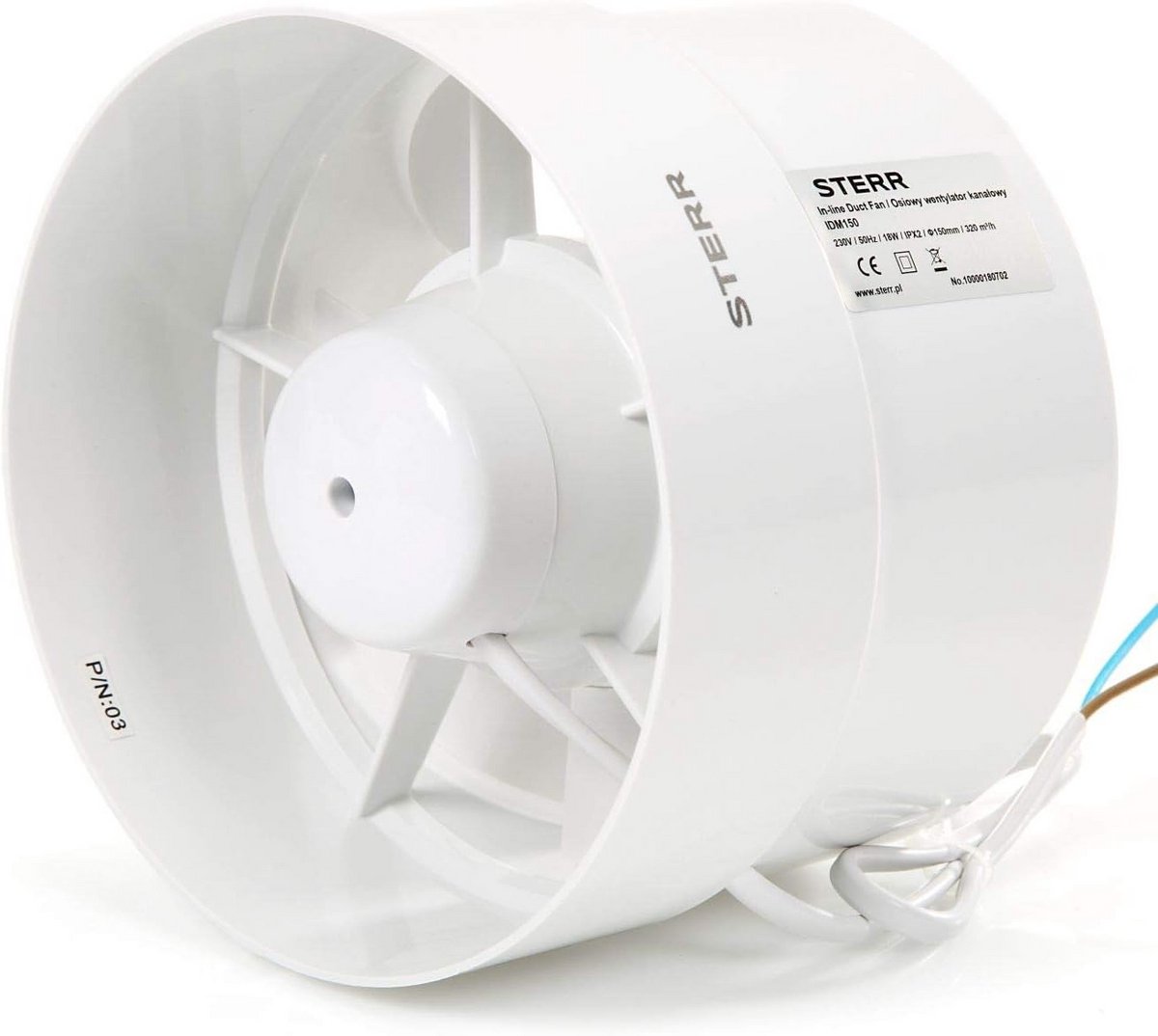 Inline Kanaalventilator 150 mm voor Afzuiging in Keuken, Kas of Garage