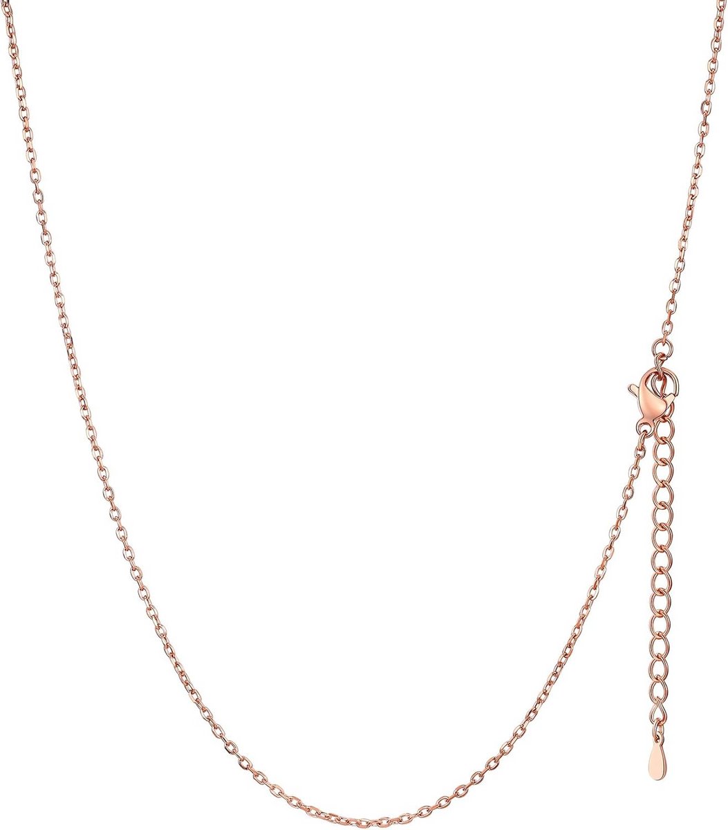 Stijlvolle Rolo Ketting voor Dames en Heren - Roestvrij Staal in Verschillende Kleuren en Lengtes