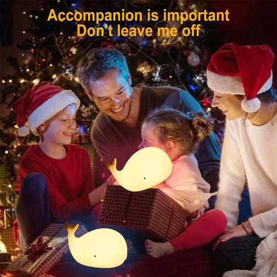 Kindernachtlampje, 7-kleuren babynachtlampje, schattig nachtlampje, decoratief nachtlampje voor de babykamer, voedingslampje, USB-nachtlampje, decoratief cadeau van Ulinek — afbeelding 3