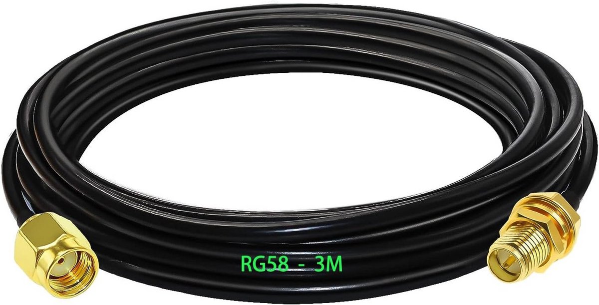 Antenne Verlengkabels RG174 SMA Mannelijk naar Vrouwelijk 50 Ohm voor WiFi Router en Signaalversterker