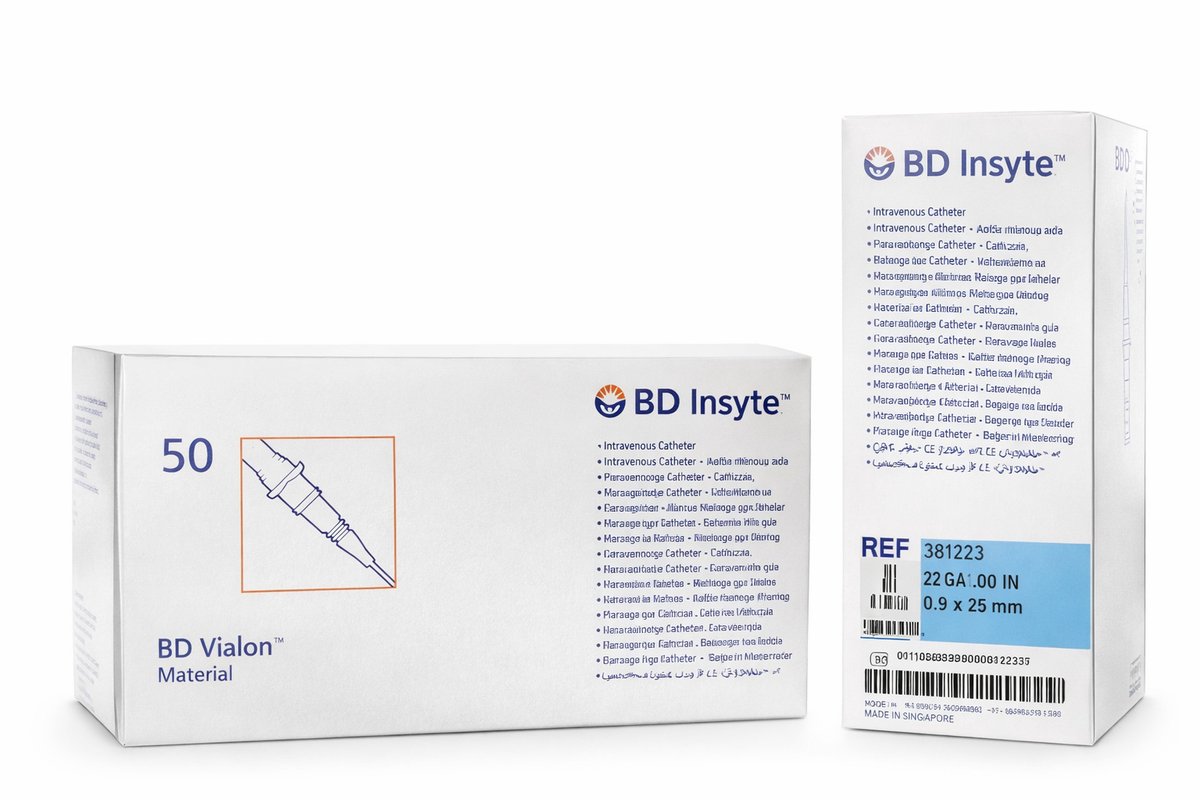 BD Insyte Vialon Material 22 GA 1.00 IN 09. x 25 mm 50 stuks per doos