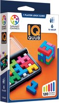 SmartGames IQ QUUB - Logisch Denkspel & Kubuspuzzel - 120 Opdrachten in 2D en 3D - Solospel met Soft-Touch Puzzelstukken - Compact Reisspel - Vanaf 7 Jaar