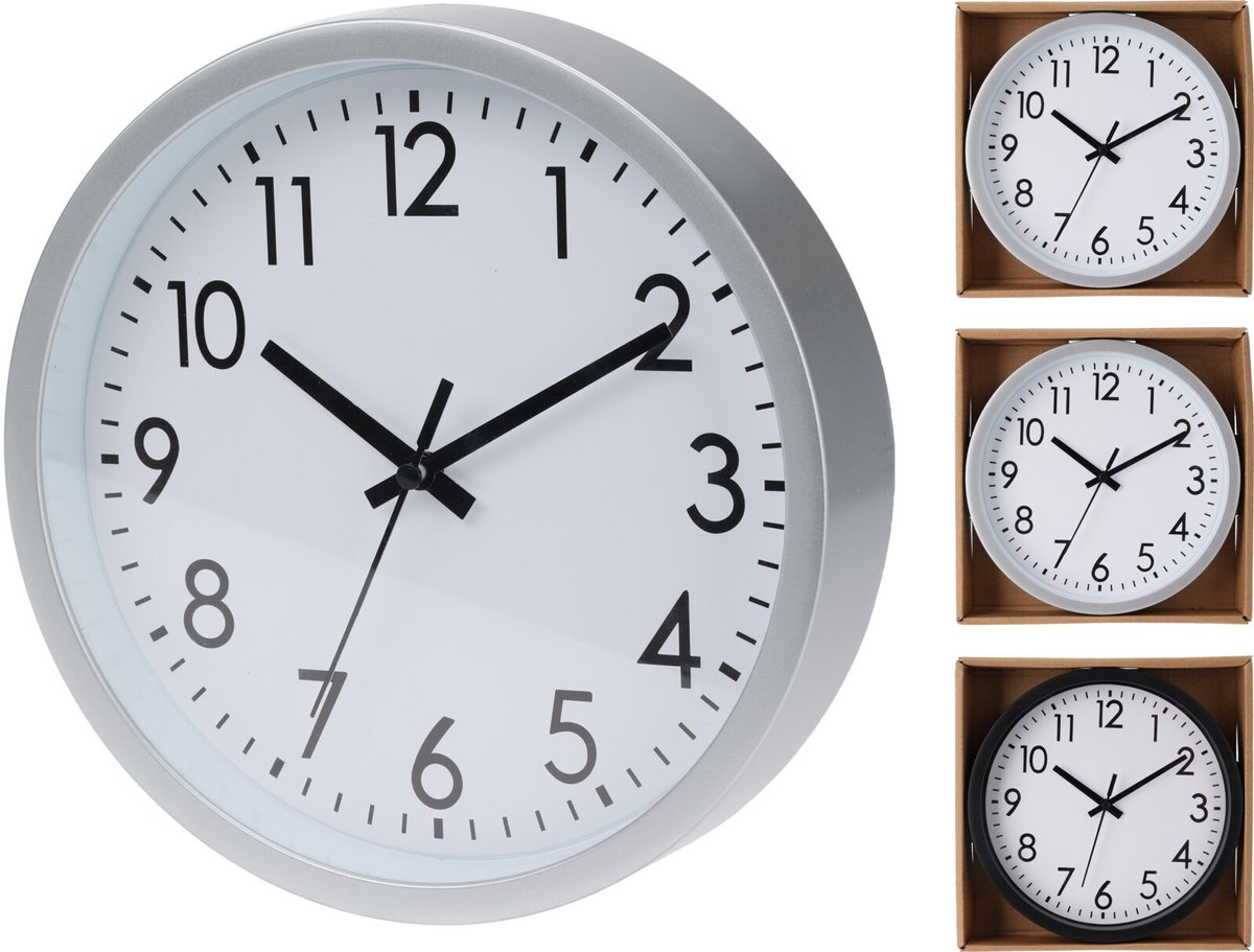 Wandklok educatief speelgoed multicolor karton 20cm.