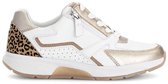 GABOR ROLLINGSOFT DAMES SNEAKERS WIT 86.878.53 CERVO/PERL/LEO-WEISS/PUDER/NATUR maat 38,5