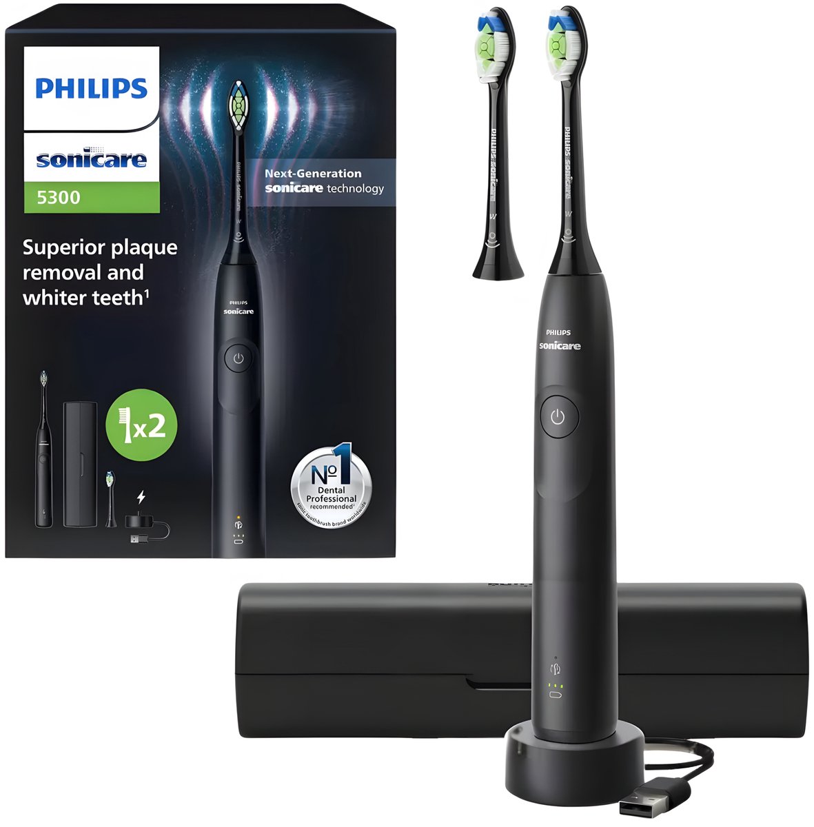 Philips Sonicare Series 5300 Elektrische Tandenborstel Zilver