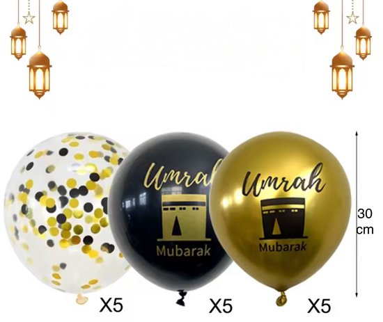 Umrah Mubarak Decoratieset - Compleet voor een Feestelijke Welkomstsfe