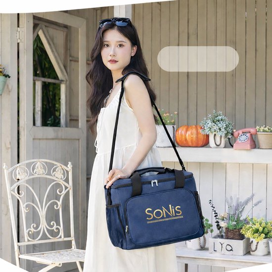 SoNis Koeltas - Koeltassen - Koeltas Lunch - Geïsoleerde Koeltas - Lunchtas - 25 liter - Blauw van SoNis — afbeelding 5