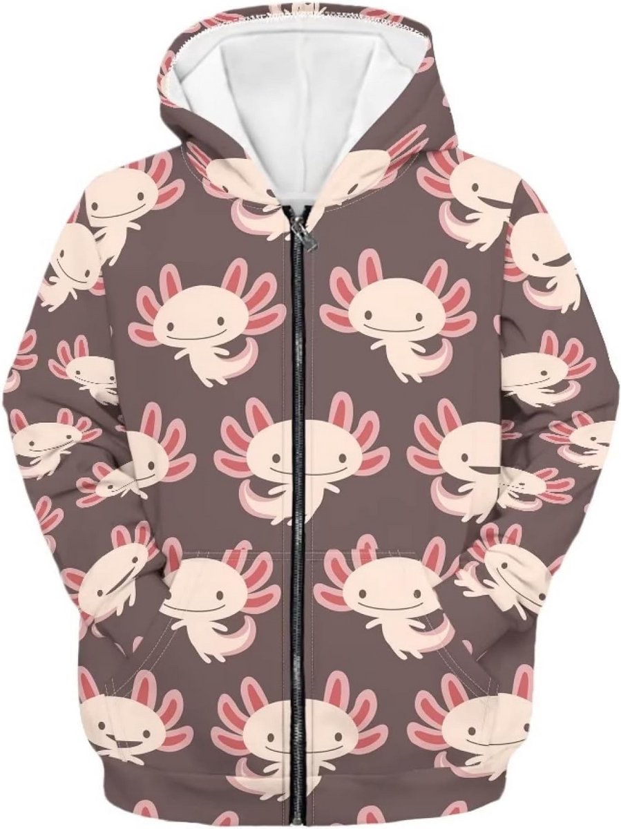 Fleece Hoodie Trui voor Jongens en Meisjes met Capuchon en Zak - Casual Sweatshirt voor Kinderen (6-16 jaar)