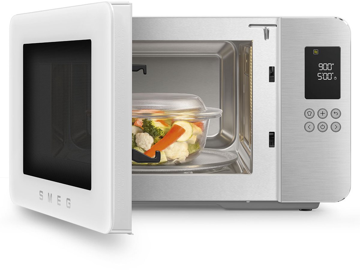 SMEG MOC01WHMEU - Magnetron met grill, inverter en soft-close thumbnail 8
