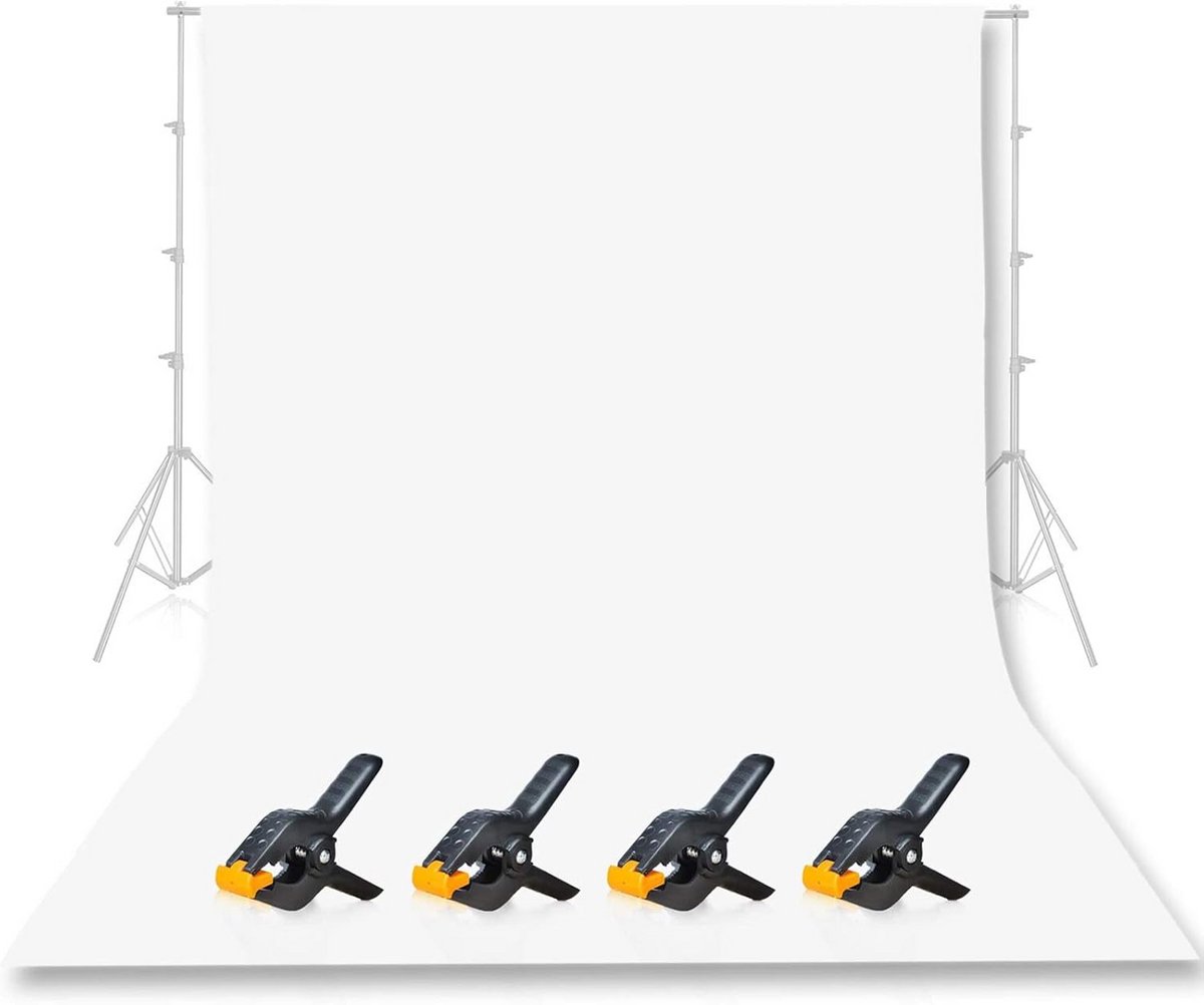 Witte Achtergrond Scherm 10 x 12ft voor Studio Fotografie – Naadloos en Wasbaar