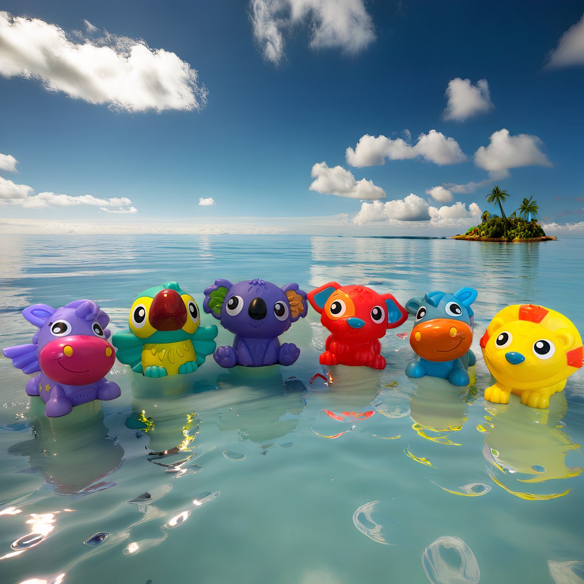 Playgro Badspeelgoed - First Fun Floaties - 8 Stuks- Volledig afgesloten - Baby Speelgoed - baby speelgoed- badspeelgoed - speelgoed baby - badspeeltjes - waterspeelgoed- baby speelgoed 6 maanden Schimmelvrij — afbeelding 11