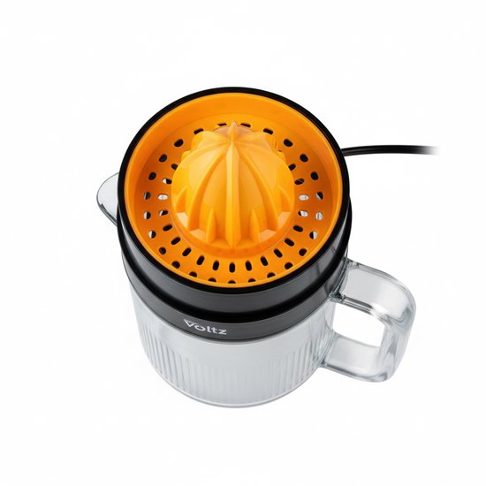 Oliver Voltz - Citruspers - 1.2 L - Elektrische Citruspers / Sinaasappelpers - Fruitpers - Juicer - 30 W - Zwart / Oranje van Merkloos — afbeelding 3
