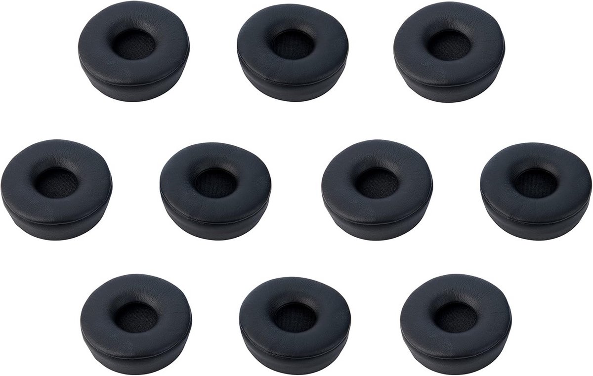 10x Vervangende Oorkussens Zwart voor Mono Headsets - Professioneel & Comfortabel
