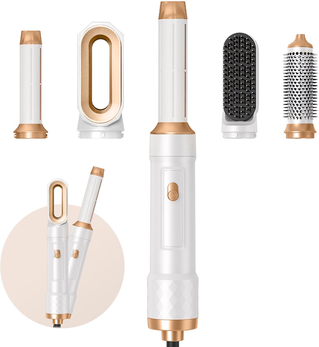 UKLISS Multistyler 5-in-1 Krultang Ionisch Keramisch – Voor Vrouwen Lang Haar – Cadeau Idee