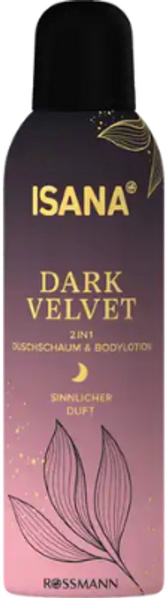 2in1 Douchegel & Bodylotion Dark Velvet - ISANA | 1x 200ml - Amber, Peer & Vanille | Reiniging en Verzorging in één