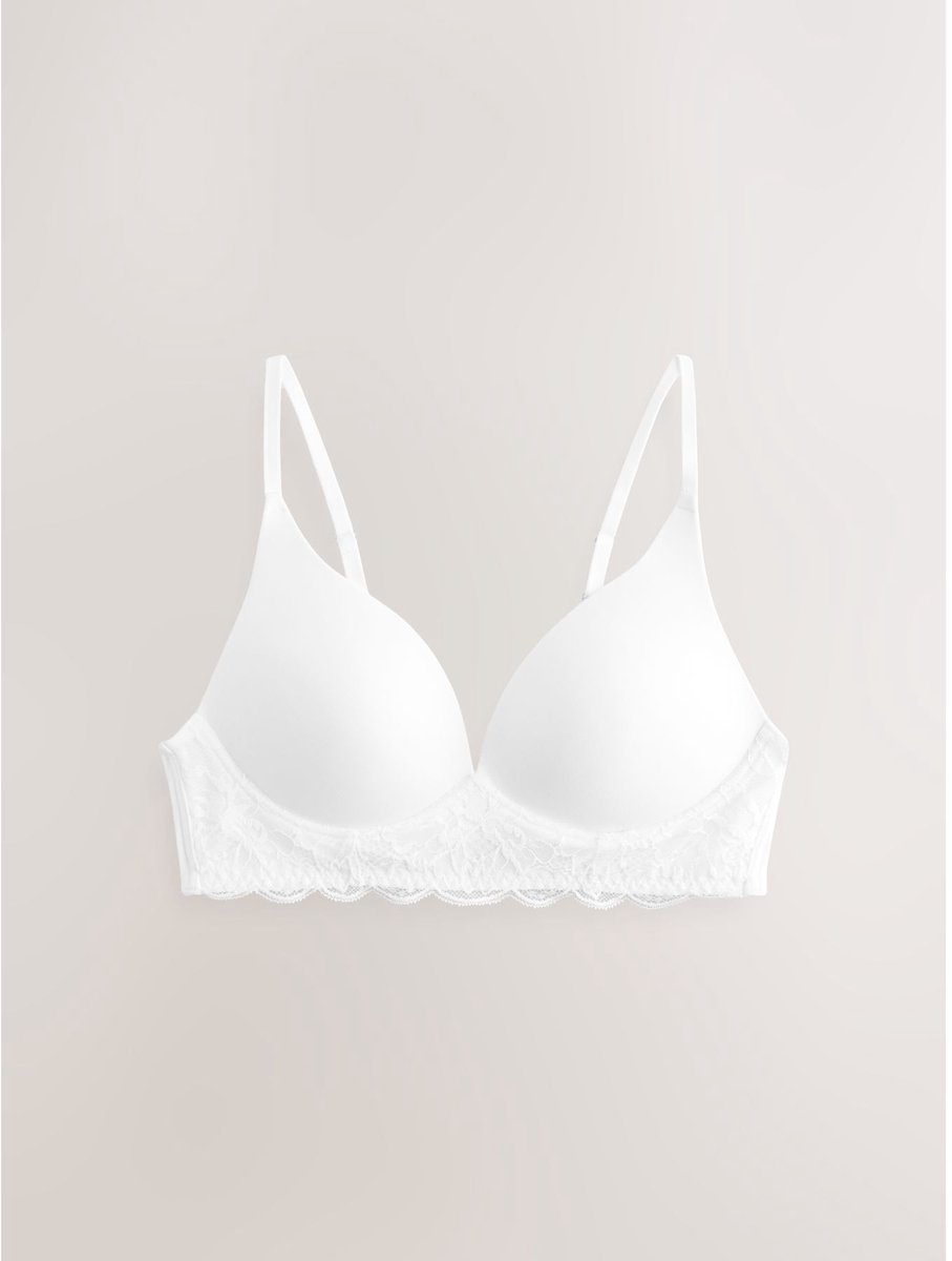 Next Dames - Ultimate Comfort loungebeha, met vulling, zonder beugel - Wit
