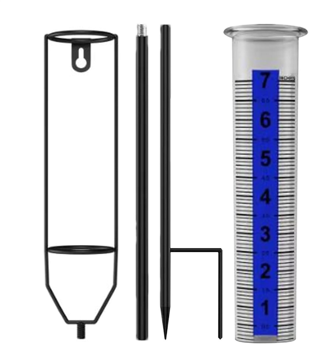 Regenmeter Outdoor - Regenmeter Buiten - Tuin Meten - Verdikte PVC Buis - 27 Centimeter - Transparant