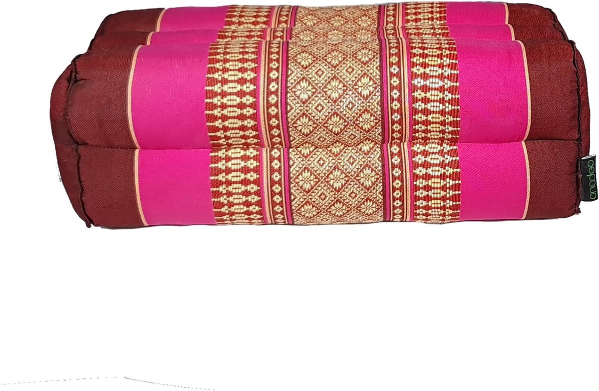 Meditatiekussen Zafu - Yogakussen Ronde Zetel - Yoga Meditatie - Natuurlijke Kapok Vulling - 18 x 35 x 13cm