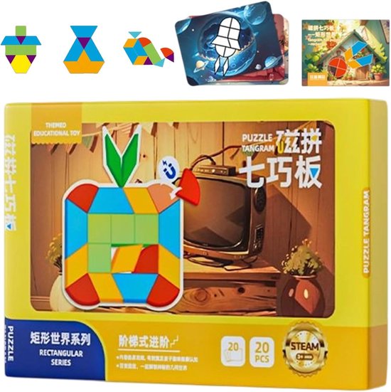 Tangram Puzzel Hersenbreker Educatief Cognitieve Vaardigheden 