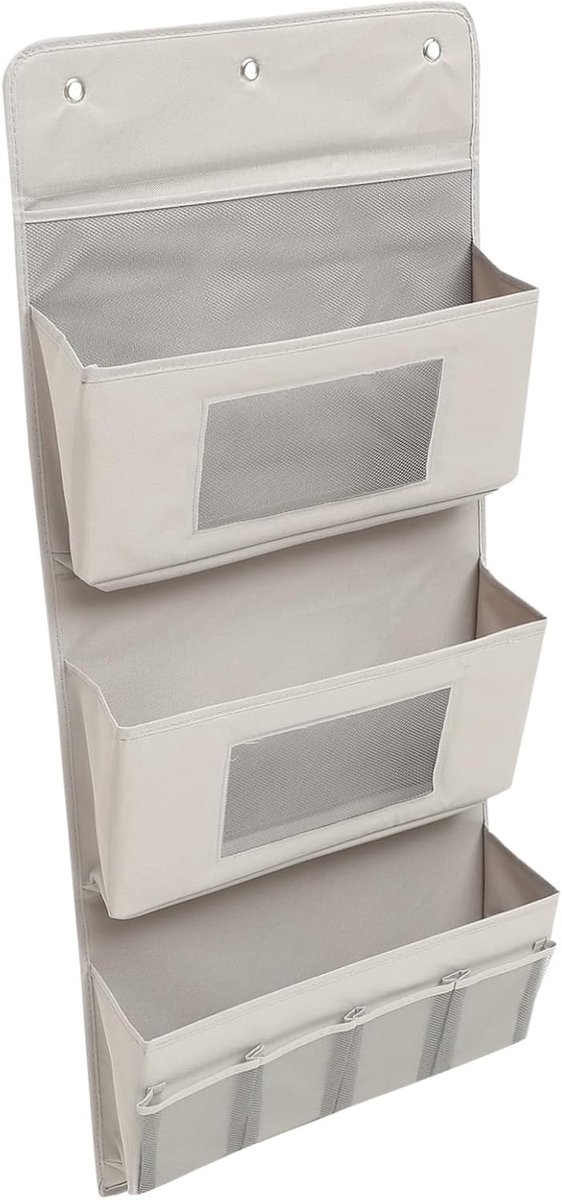 Deur Organizer - Hangende Opbergtas - Ruimte Besparen - Ademend Materiaal - 40x9x90 cm - Grijs