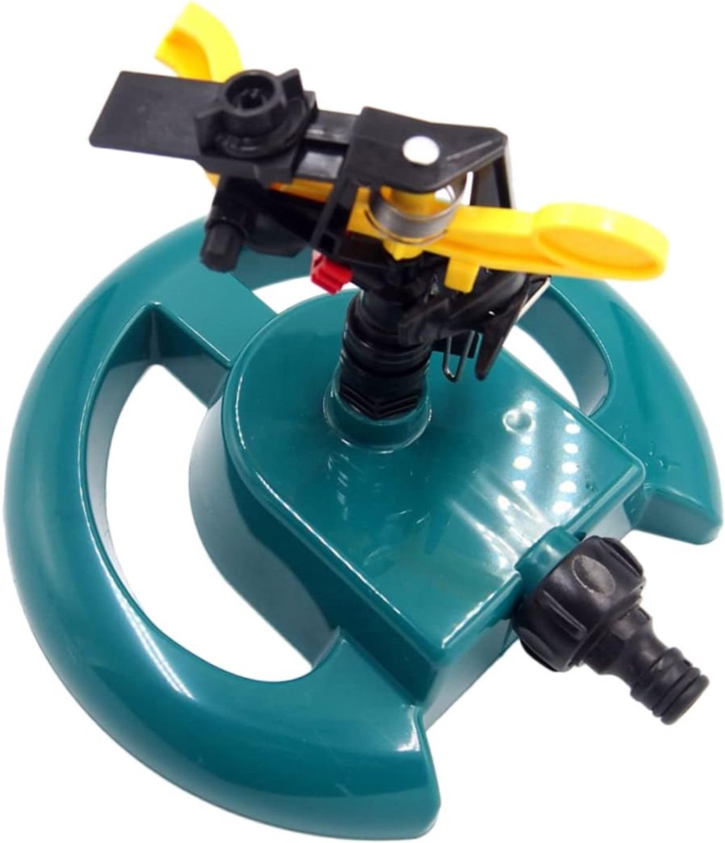 Slang Sproeier - Gazonsproeier Tuinsproeier - Tuin Bewatering - 360 Graden Rotatie - 20x18x15cm - Diverse Kleuren