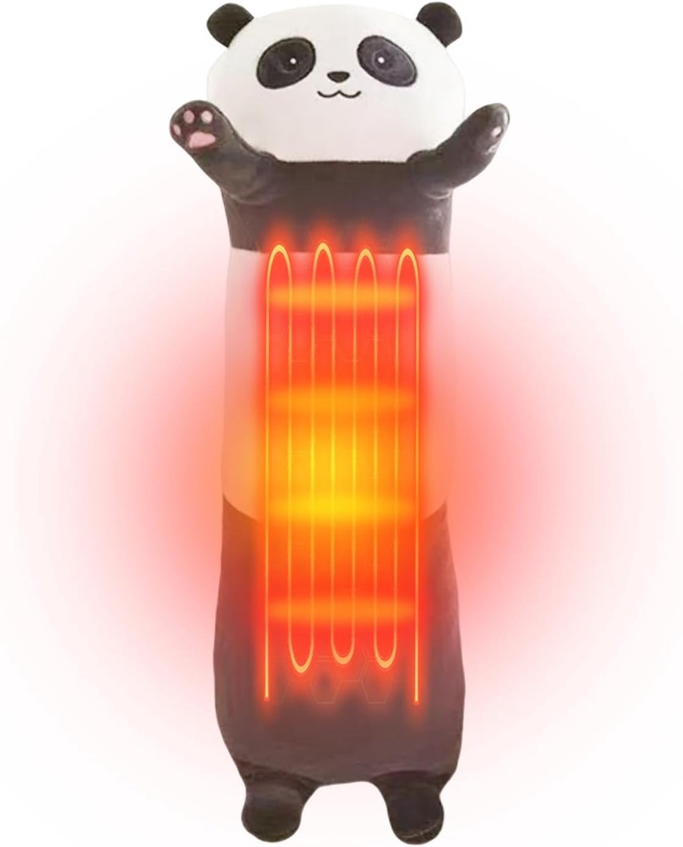 Verwarmingskussen - Warmtekussen - Persoonlijke Warmte - Instelbare Timer - 53x15 cm - Panda