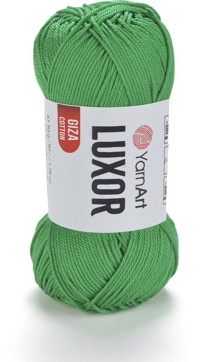 YarnArt Luxor – Gemerceriseerd Katoen Garen – 50g – ±125m – Glanzend Haakgaren – Voor Kleding & Accessoires - Kleur 1236