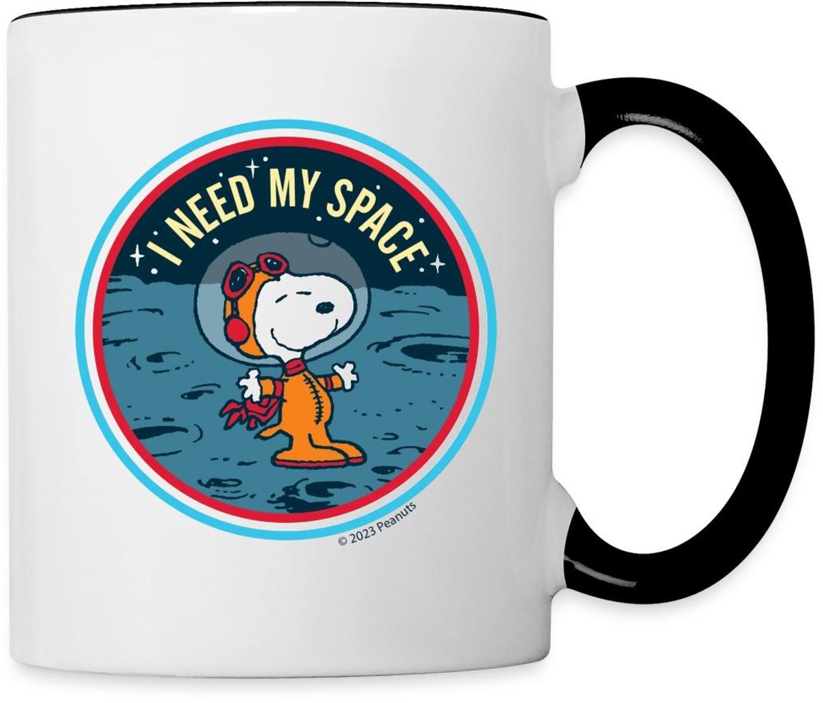 Peanuts Snoopy I Need My Space Astronaut Mok Tweekleurig