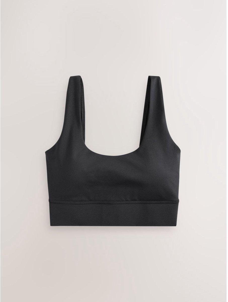 Next Dames - Active sportbeha met scooprug - Zwart Black