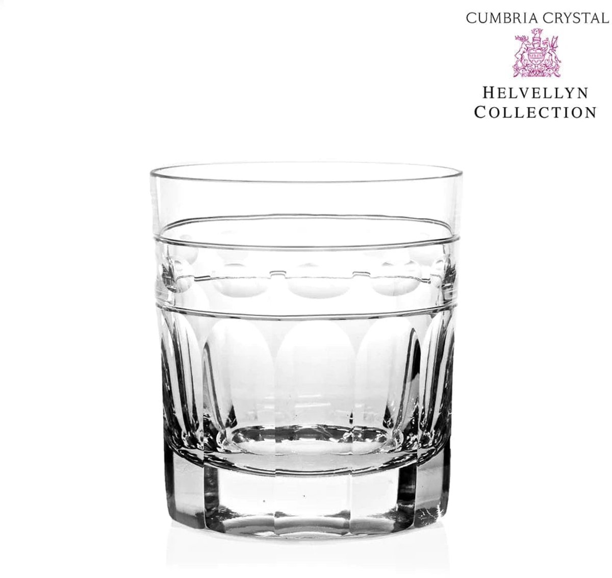 Whiskyglas Helvellyn - Double Old Tumbler - Handgemaakt - Loodkristal - Cumbria Crystal England