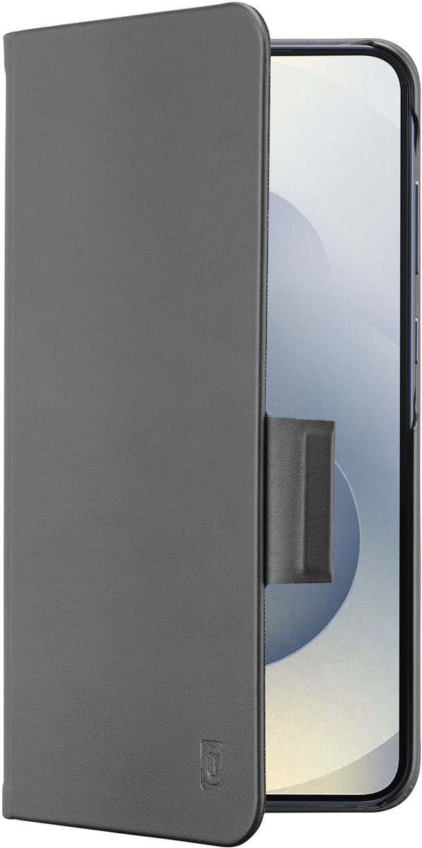 Cellularline Book Hoesje - Geschikt voor Samsung Galaxy S25 Fe - Met Pasjes & Standfunctie - Zwart
