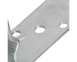 vidaXL - Grondankers - 6 - st - 7x6x15 - cm - gegalvaniseerd - staal - zilverkleurig