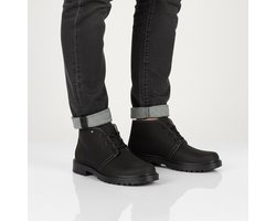 JOMOS Alpina Boots - Heren Winter Laarzen mit Lamsvel Gevoerd - Leer Zwart 456506-40-000 , Maat: EU 48 UK 12.5