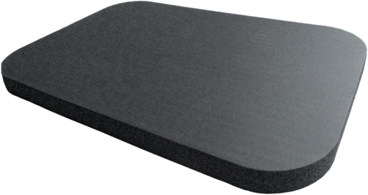 Kniebeschermer Mat - Oefenmat Knie - Comfortabel Trainen - Extra Dikke Spons - 31 x 19.5 cm - Zwart