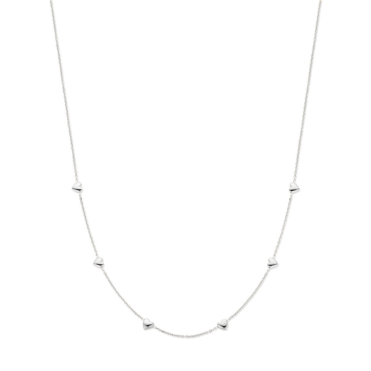 Collier hartjes 41 + 4 cm