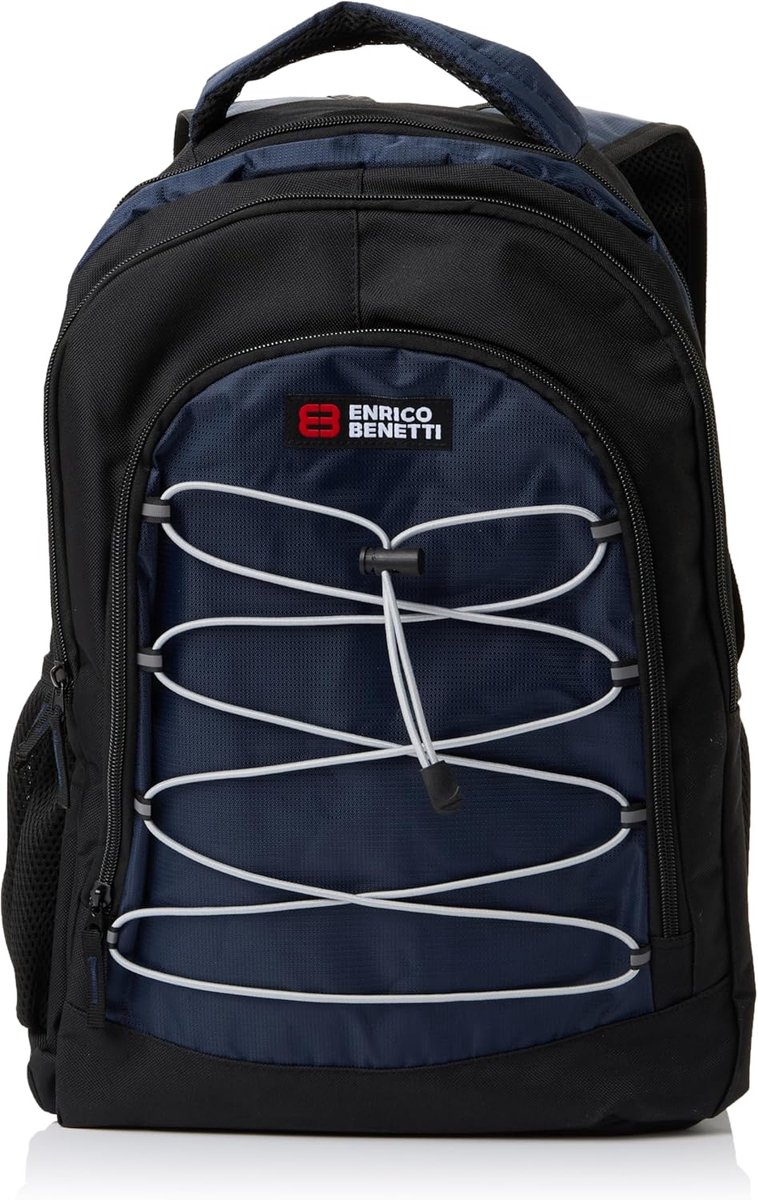 Dames Handtas - Schoudertas Laptop - Dagelijks Gebruik - Ruim Compartiment - 40x30x20 cm - Zwart Blauw