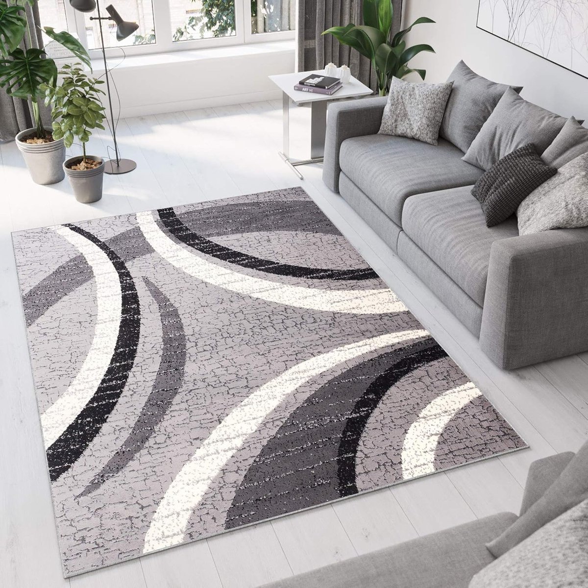 Vloerkleed Modern - Binnenkleed Zacht - Woonkamer Inrichting - Geschikt Vloerverwarming - 