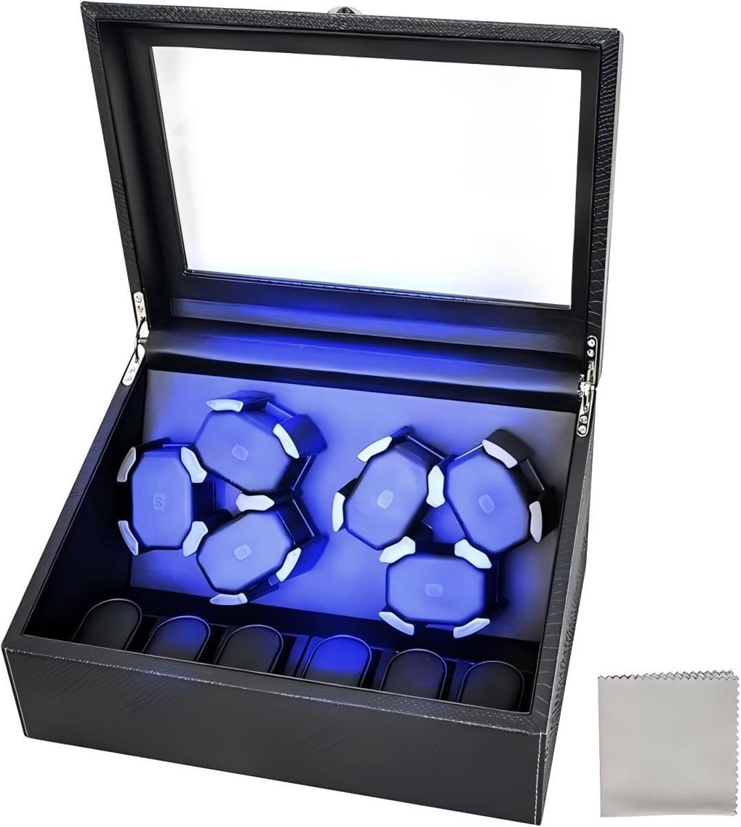 Automatische Opwinder - Horloge Koffer - Horloge Onderhoud - Stille Japanse Motor - 41x32x29 cm