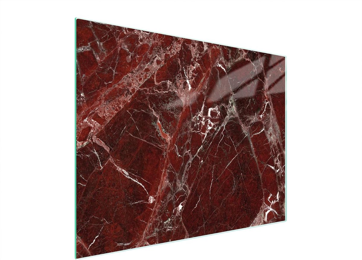 Glazen Werkblad Beschermer Kookplaat Afdekplaat Keuken Beschermen Hittebestendig Gehard Glas 52x40cm Rood