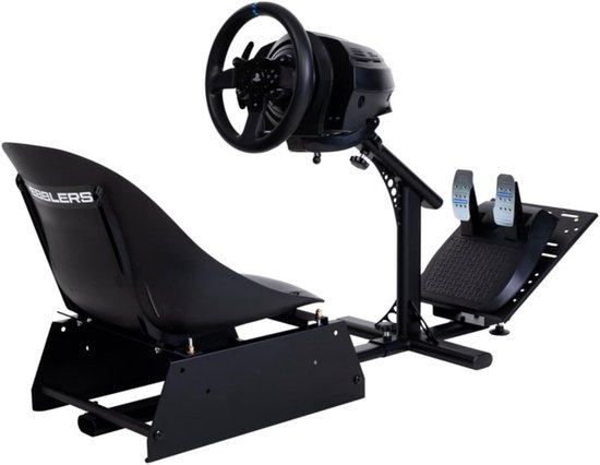 Race simulator standaard - Gaming cockpit - Intensief gamen - Modulair uitbreidbaar systeem - 120 x 50 x 120 cm — afbeelding 5