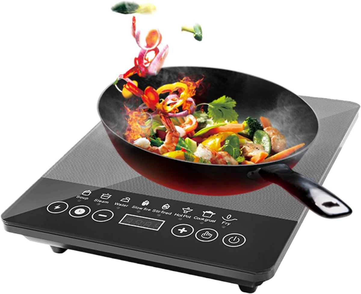 Inductie Kookplaat - Draagbaar Fornuis - Koken Thuis - Universele Spanning - 30 x 40 x 30 cm - Grijs