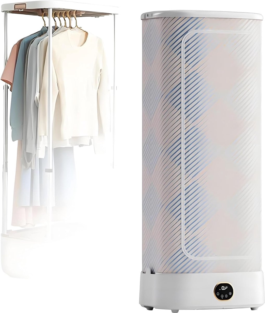 Stoomstrijkijzer - Kledingverzorging - Kleding Ontkreuken - Automatische Vouwfunctie - 1000W Vermogen - Wit