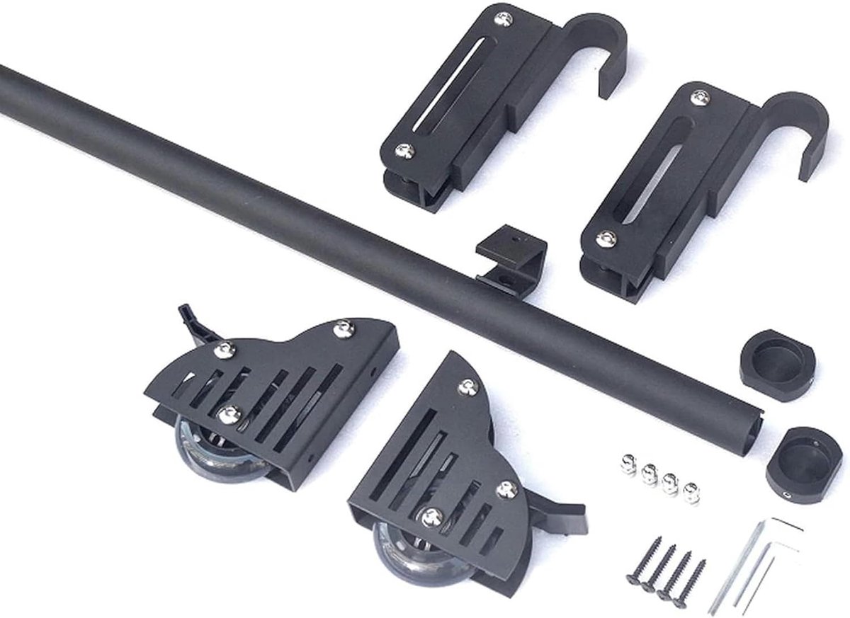 Ladder Rail Kit - Glijsteigers Hardware - Boekenplanken Toegang - Geïntegreerd Remsysteem - 100-800 cm Rail
