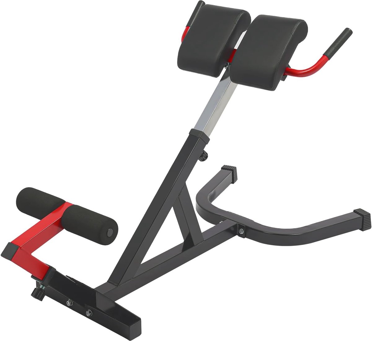 Buiktrainer - Fitnessbank - Thuis trainen - 200 kg draagvermogen - Verstelbaar - Zwart rood