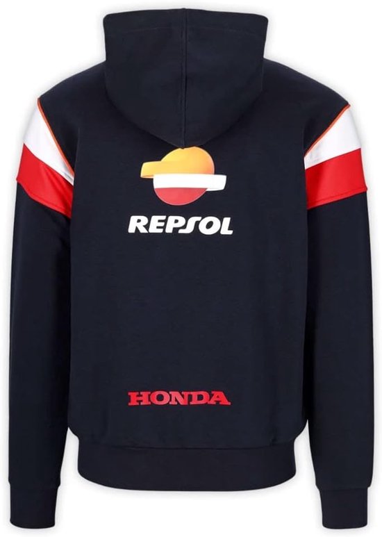 Hoodie Met Rits - Sportieve Trui - Vrije Tijd - Officiële Collectie - Maat M - Blauw — afbeelding 2
